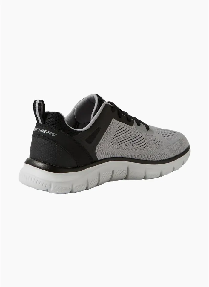 Skechers Track Broader Wide Sneaker - Grey/Black