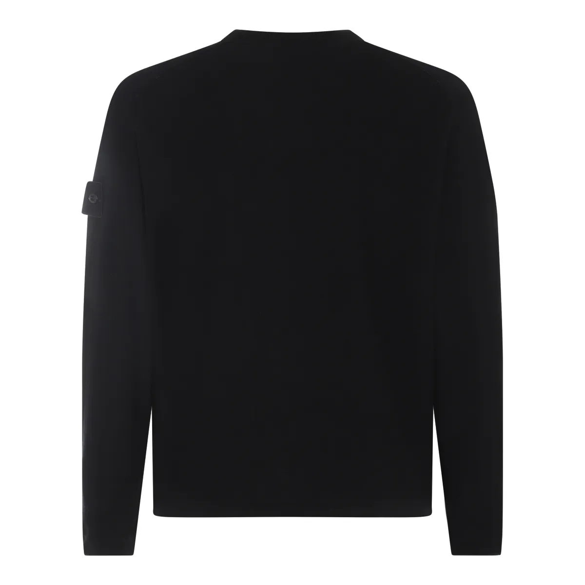 STONE ISLAND  |Long Sleeves Plain Cotton Logo Sweaters