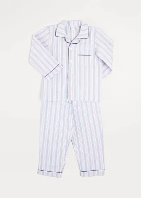 Striped Pyjama Set In Blue (2-10yrs)