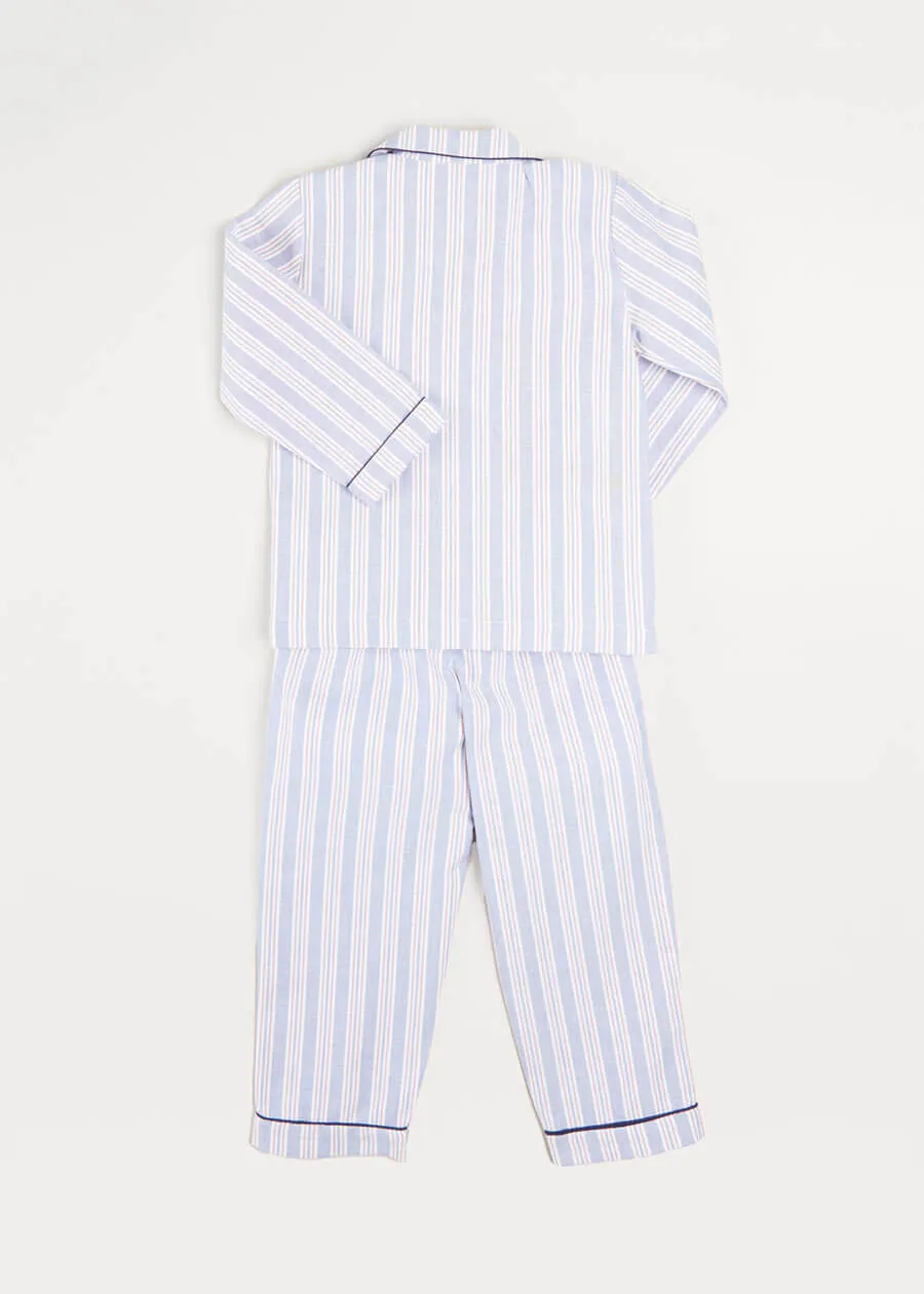 Striped Pyjama Set In Blue (2-10yrs)