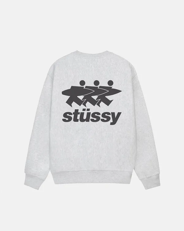 STUSSY  |Crew Neck Pullovers Unisex Street Style Long Sleeves Cotton