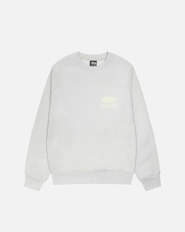 STUSSY  |Crew Neck Pullovers Unisex Street Style Long Sleeves Cotton