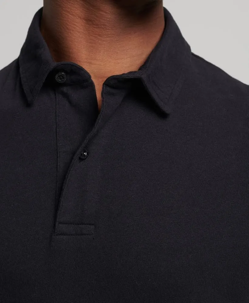 Superdry Studios Plain Jersey Polo Shirt Black