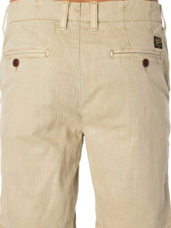 Superdry Vintage International Chino Shorts - Chateau Grey