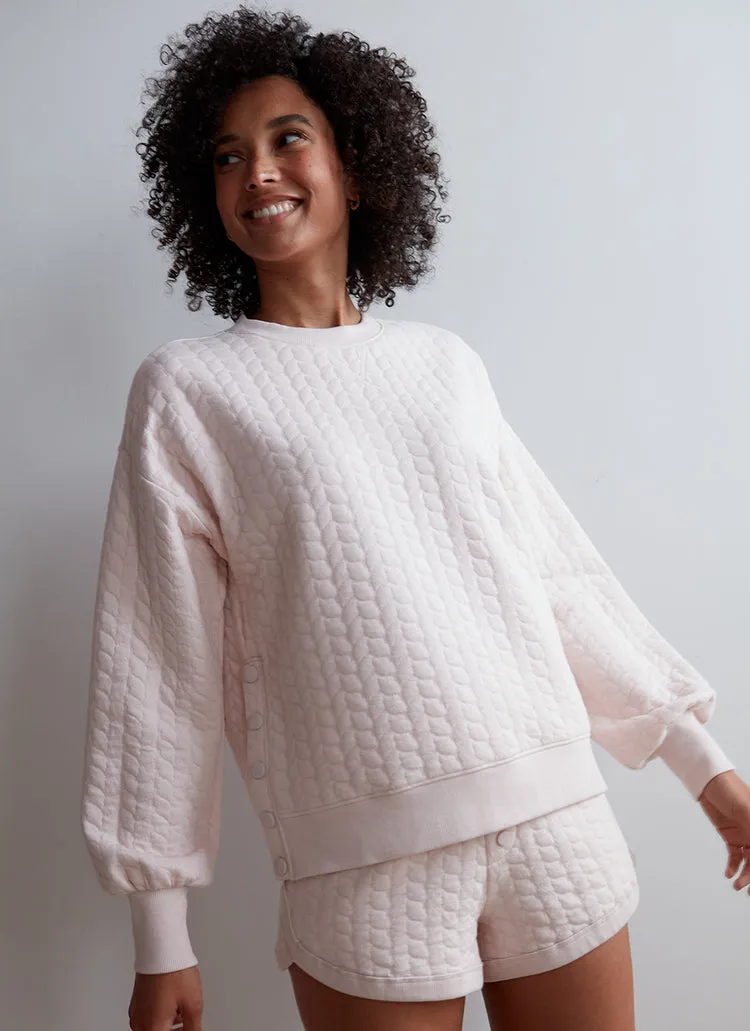 Teddi Pullover in Eggnog