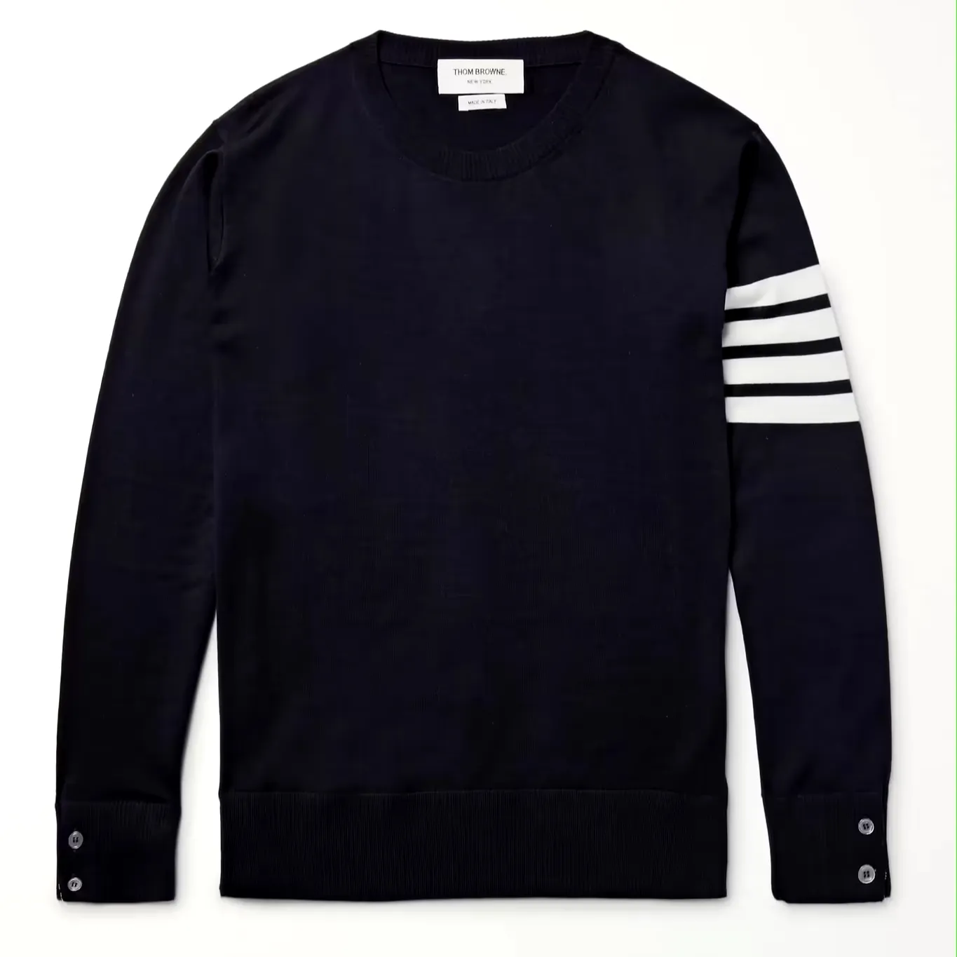 THOM BROWNE  |Stripes Long Sleeves Designers Sweaters