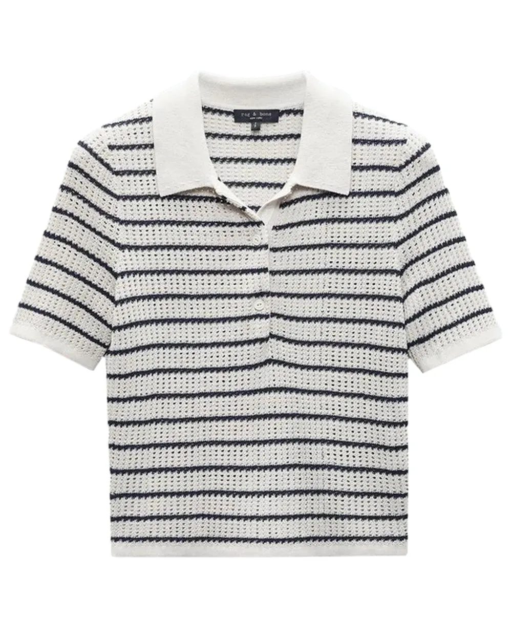 Turtle Dove Stripe Viola Polo