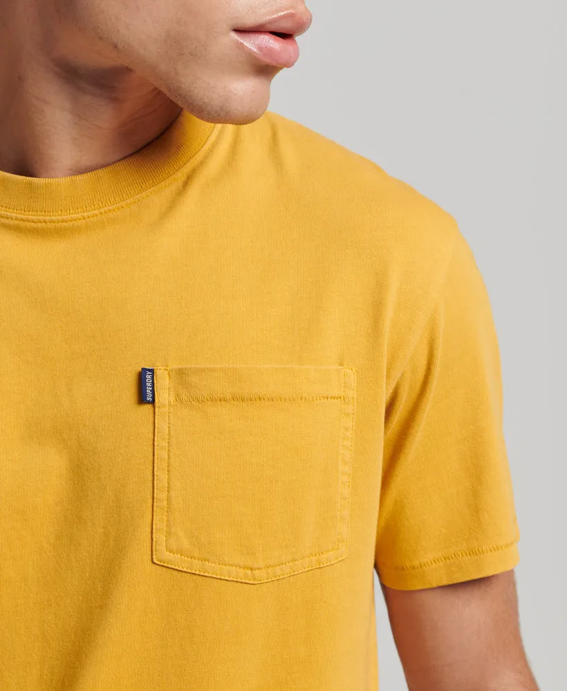 Vintage Workwear Pocket T Shirt | Denim Co Ochre