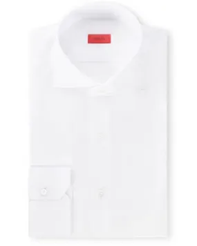 White Cotton Mix Dress Shirt