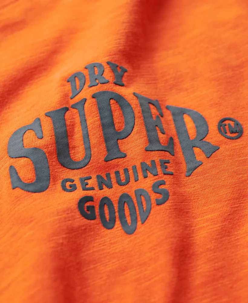 Workwear Scripted Graphic T-Shirt | Denim Co Rust Orange Slub