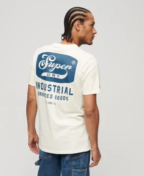 Workwear Scripted Graphic T-Shirt | New Chalk White Slub