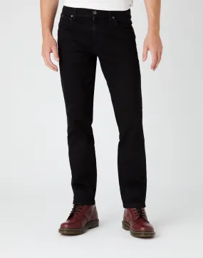 Wrangler Texas Slim Stretch Denim Jeans Black Valley