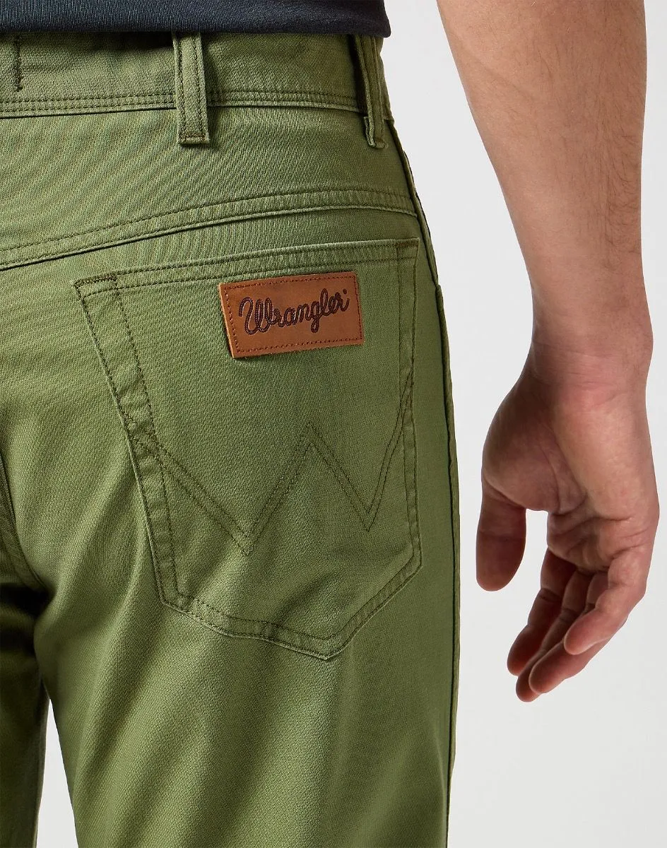 Wrangler Texas Stretch Soft Fabric Jeans Dusty Olive