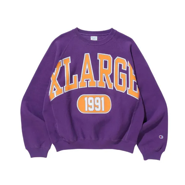 X-Large  |Crew Neck Pullovers Unisex Sweat Street Style Long Sleeves