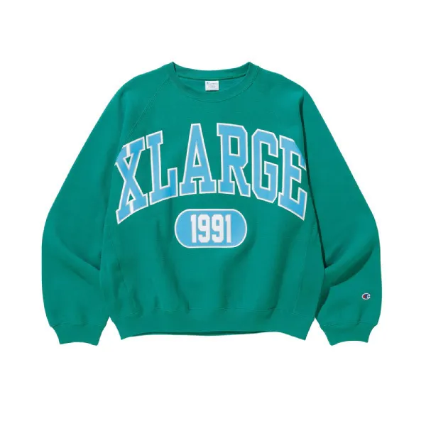 X-Large  |Crew Neck Pullovers Unisex Sweat Street Style Long Sleeves