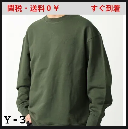 Y-3  |Pullovers Street Style U-Neck Long Sleeves Cotton Oversized