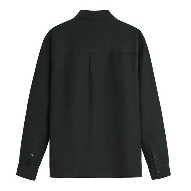 ZARA  |Silk Long Sleeves Plain Cotton Shirts